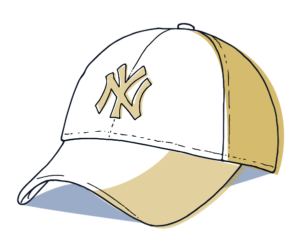 yankees hat drawing